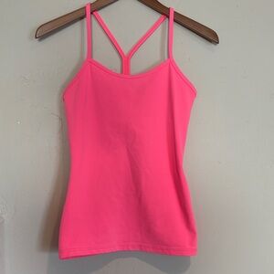 lululemon athletica Power Y Coral Pink Tank Top